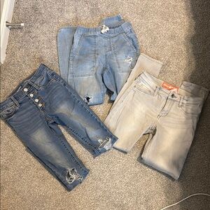 Girl skinny Denim Set 7/8